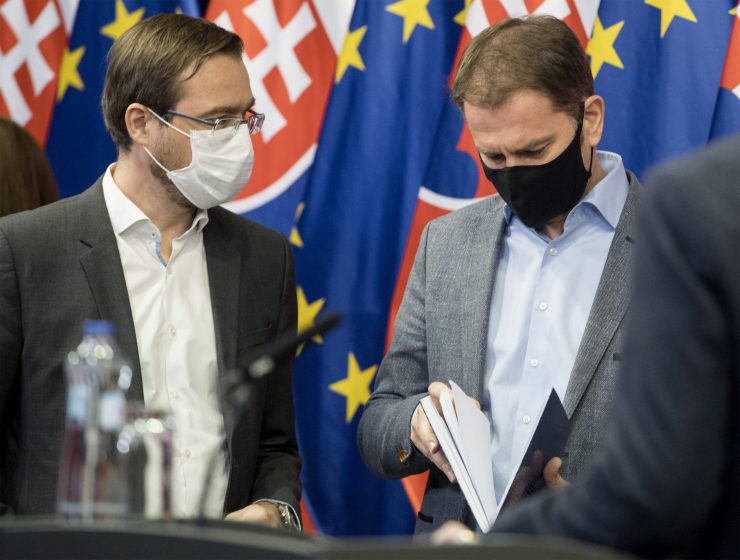 Minister zdravotníctva Marek Krajčí a I. Matovič Foto: tasr