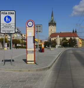 Prázdny Prešov na Veľký piatok