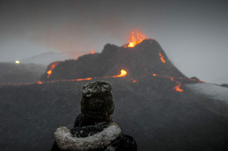 Erupcia sopky na Islande