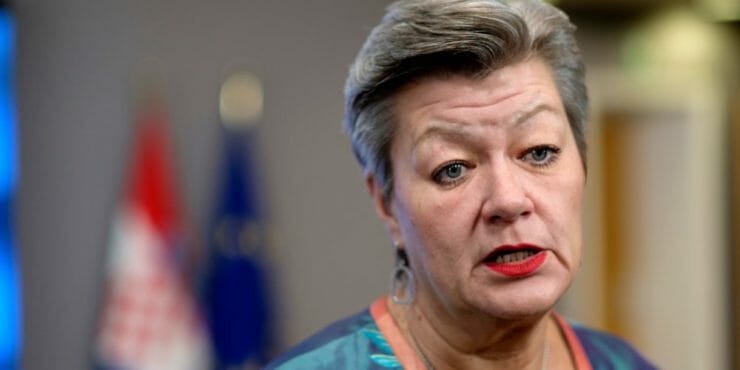 Eurokomisárka pre vnútorné veci Ylva Johanssonová