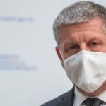 nový minister zdravotníctva SR Vladimír Lengvarský počas tlačovej konferencie po jeho symbolickom uvedení do funkcie