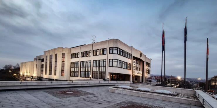 Na snímke budova Národnej rady (NR) SR 3. marca 2021 v Bratislave.