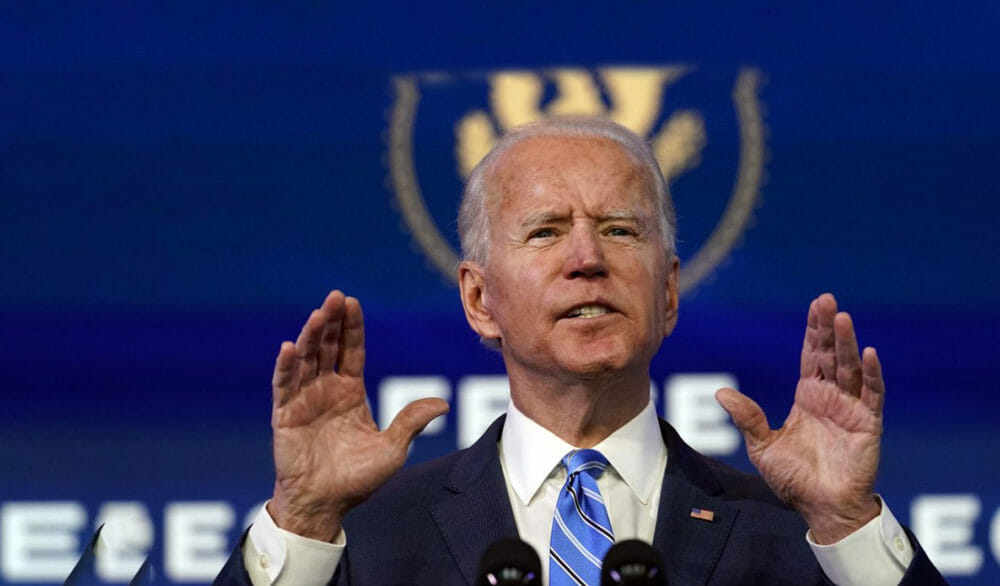 prezident USA Joe Biden. vyzýva k zdržanlivosti