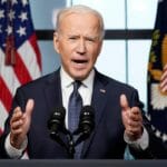 Americký prezident Joe Biden oznamuje oficiálne stiahnutie amerických vojakov v z Afganistanu v Bielom dome vo Washingtone v stredu 14. apríla 2021.