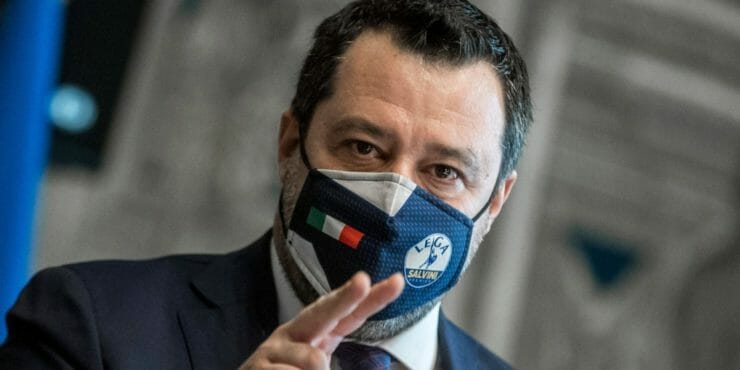 Líder pravicovo-populistickej strany Liga Severu Matteo Salvini