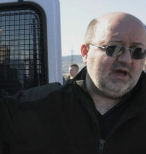 Na snímke vedúci oddelenia pyrotechniky Kriminalistického a expertízneho ústavu Policajného zboru v Bratislave Juraj Kadecký.