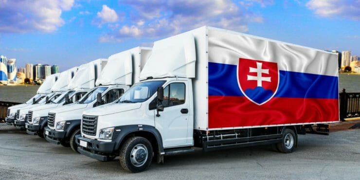 Slovenské nákladné auto.