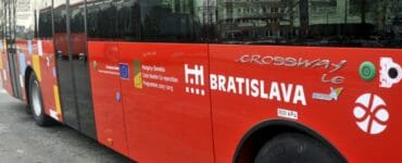 Autobus MHD v Bratislave.