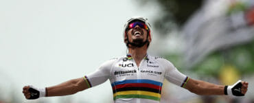 Víťaz prvej etapy Tour de France Julian Alaphilippe