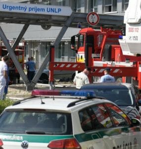V Univerzitnej nemocnici Louisa Pasteura (UNLP) Košice na Rastislavovej ulici vypukol vo štvrtok 17. júna 2021 popoludní požiar.