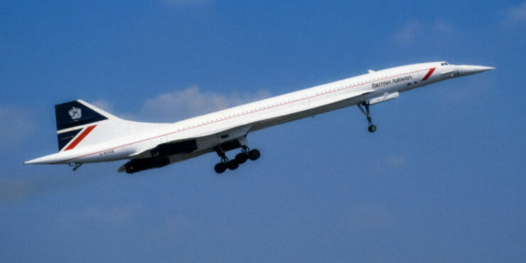 Lietadlo Concorde.