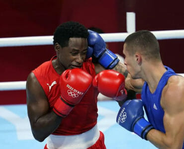 boxerista Andrej Csemez bojuje na olympiáde o zlato