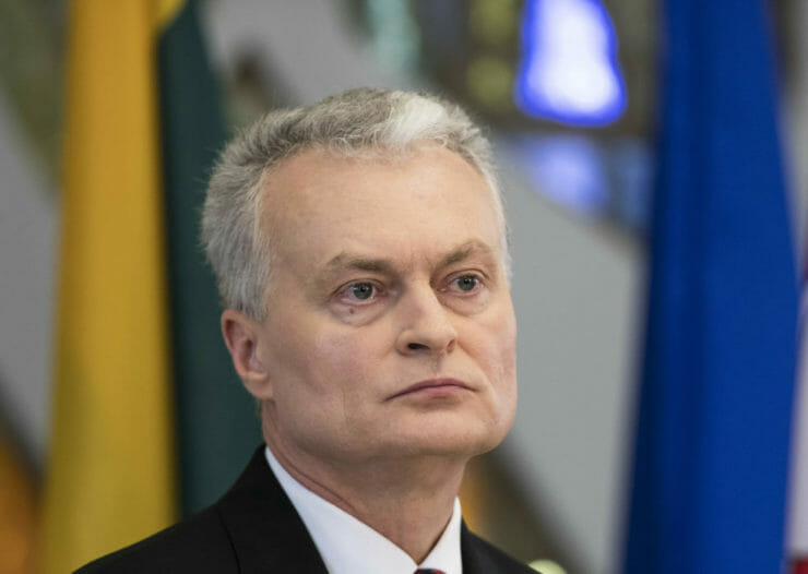 Litovský prezident Gitanas Nauséda.