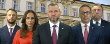 Peter Pellegrini s podpredsedami Hlas-SD.