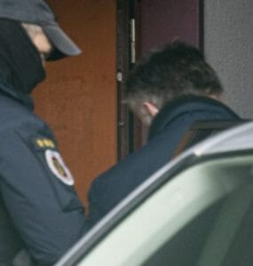 Ľubomír Arpáš počas eskorty.