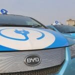 elektromobil značky BYD, Čína