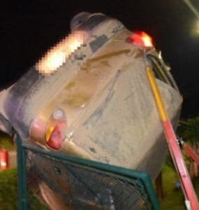 Toto auto viedol iba 15-ročný chlapec, ktorý bol pod vplyvom alkoholu.