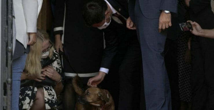 Eduard Heger hladká psa gréckeho premiéra