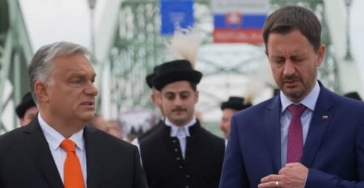 Viktor Orbán a Eduard Heger.