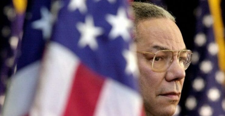 Bývalý americký minister zahraničných vecí Colin Powell.