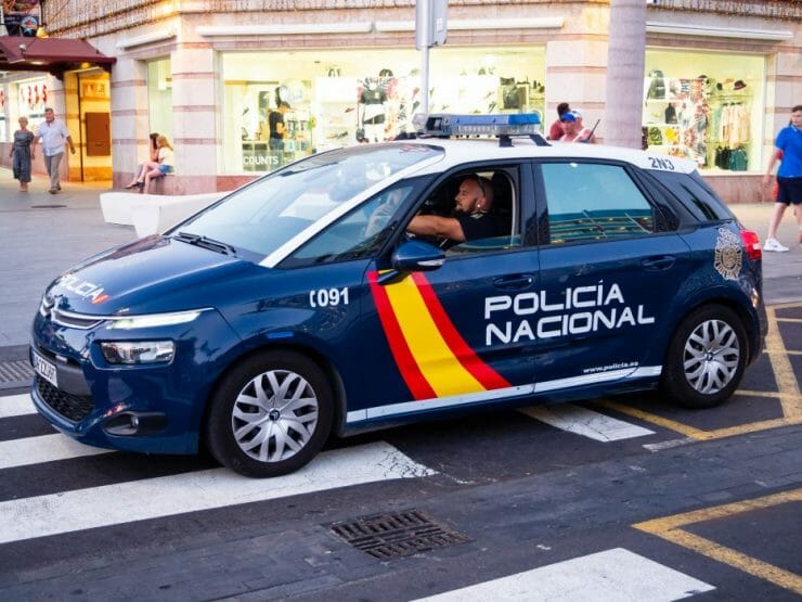Španielsko polícia auto