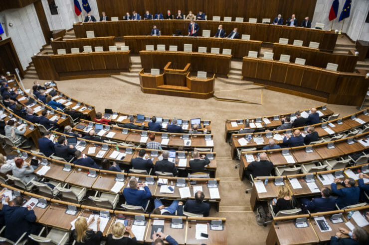 Na snímke rokovanie 51. schôdze NRSR v Bratislave 23. novembra 2021.