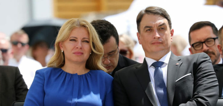 Zuzana Čaputová s Jurajom Rizmanom