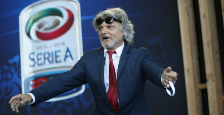 Prezident talianskeho futbalového klubu Sampdoria Massimo Ferrero.