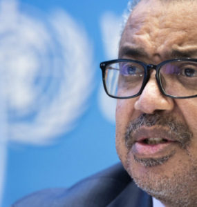 Generálny riaditeľ Svetovej zdravotníckej organizácie (WHO) Tedros Adhanom Ghebreyesus.