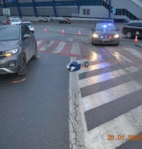 Miesto nehody v Košiciach.