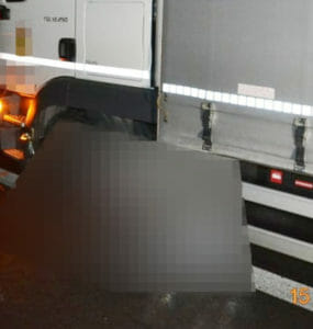 Policajná fotografia z miesta tragickej nehody v Košiciach.