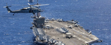 Na archívnej snímke z 26. júla 2018 lietadlová loď USS Carl Vinson.