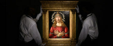 Botticelliho obraz s názvom "Bolestný Kristus"