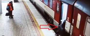 Videosnímka z incidentu na vlakovej stanici v Trnave.