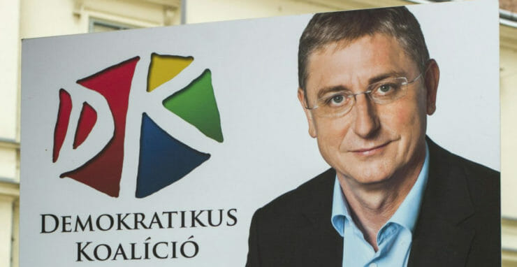 Expremiér a predseda opozičnej Demokratickej koalície (DK) Ferenc Gyurcsány.