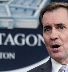 Hovorca ministerstva obrany USA John Kirby.