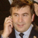 Michail Saakašvili na archívnej snímke z marca 2004. Vtedy ako prezident Gruzínska navštívil aj Bratislavu.