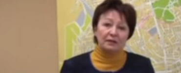 Galina Danilčenková na snímke z videa.