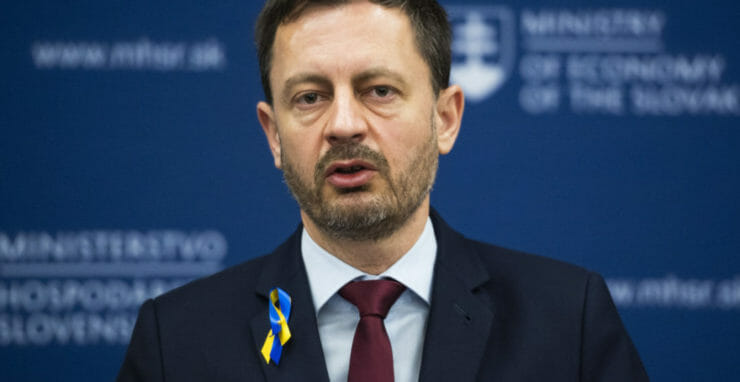 Predseda vlády SR Eduard Heger (OĽaNO).