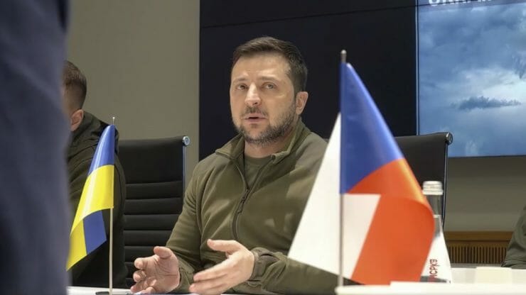 Volodymyr Zelenskyj, ukrajinský prezident, rokovanie