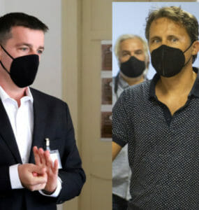 Na kombosnímke zľava Boris Beňa a Ľudovít Makó.