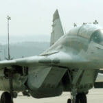 Na ilustračnej snímke bojová stíhačka Ozbrojených síl SR typu MiG-29.
