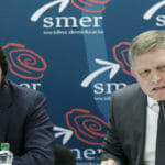 Robert Kaliňák a predseda strany Smer – SD Robert Fico.