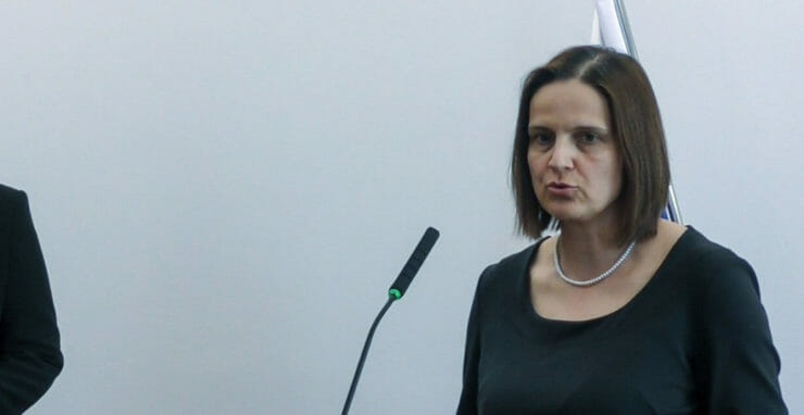 Ministerka spravodlivosti SR Mária Kolíková (klub SaS).