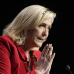 Francúzska pravicová líderka a prezidentská kandidátka Marine Le Penová.