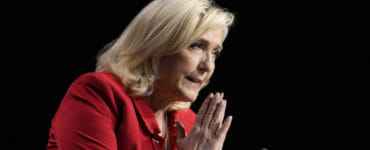 Francúzska pravicová líderka a prezidentská kandidátka Marine Le Penová.