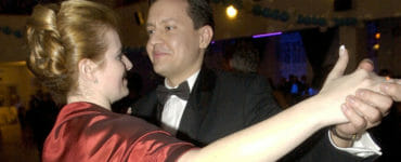 Daniel Lipšic pri tanci s Annou Annou Andrejuvovou vo februári 2005.