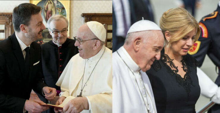 Premiér Heger a prezidentka Čaputová si s pápežom rozumeli. Aktuálne sa však jeho vyjadreniam komentovať nechcú.