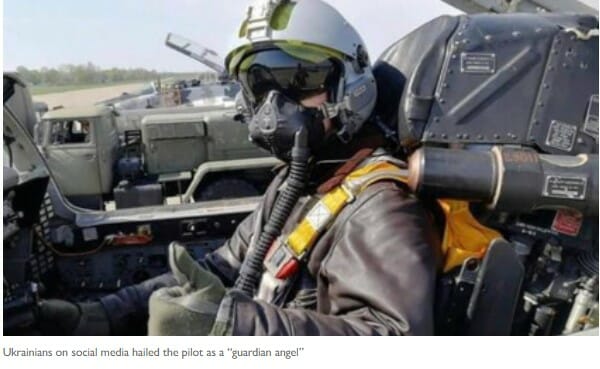 Fotografia pilota, ktorú zdieľal exprezident Petro Porošenko.