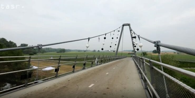 Nový cyklomost medzi Vysokou pri Morave a Marcheggom.